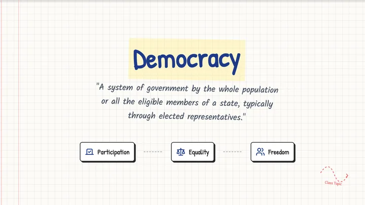 Democracy Concept