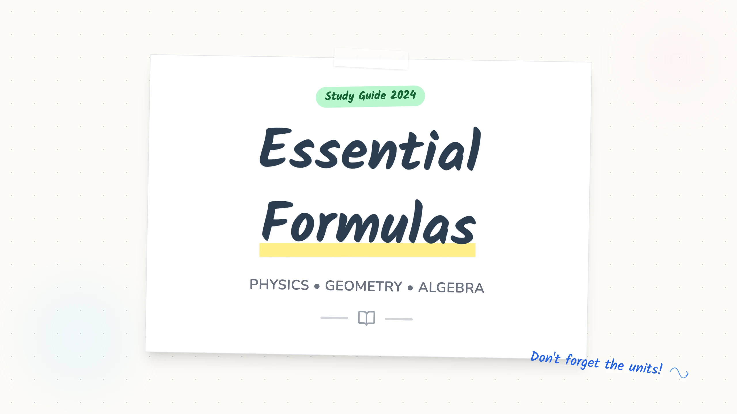 Formula Cards: cover