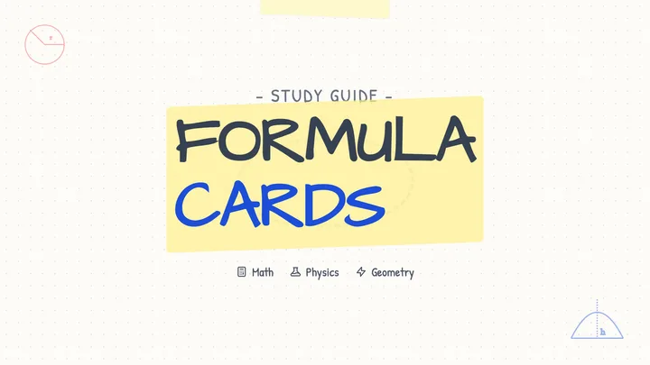 Formula Cards