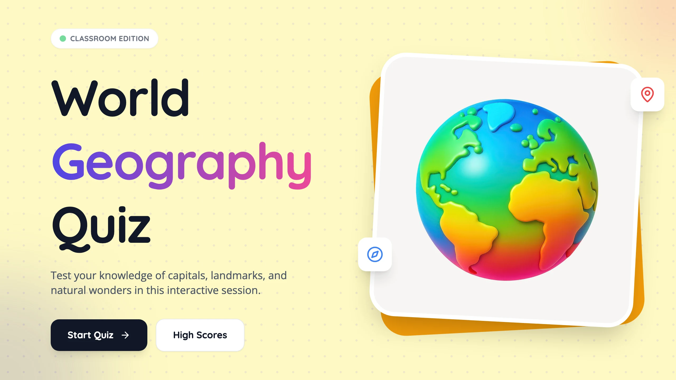 Geography Quiz: cover