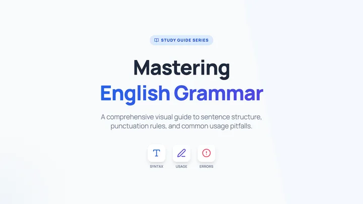 Grammar Study Guide