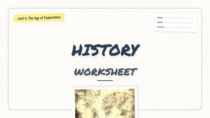 History Worksheet