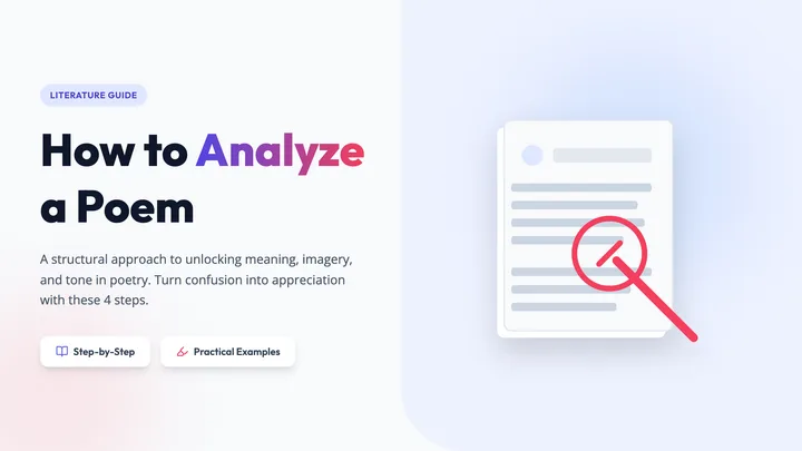 How to Analyze Poem