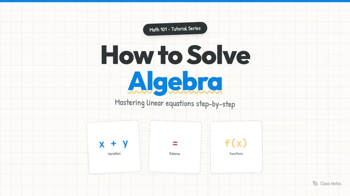 How to Solve Algebra