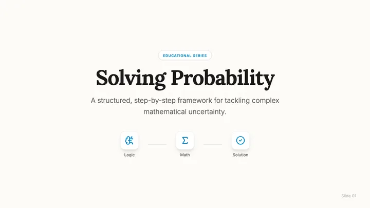 How to Solve Probability Problems