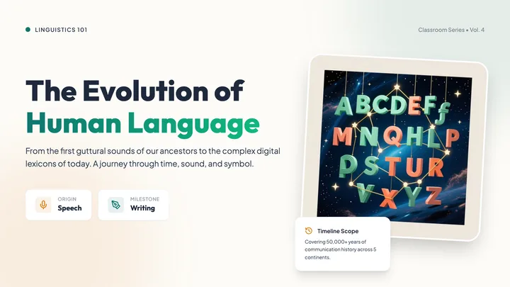 Language Evolution Timeline