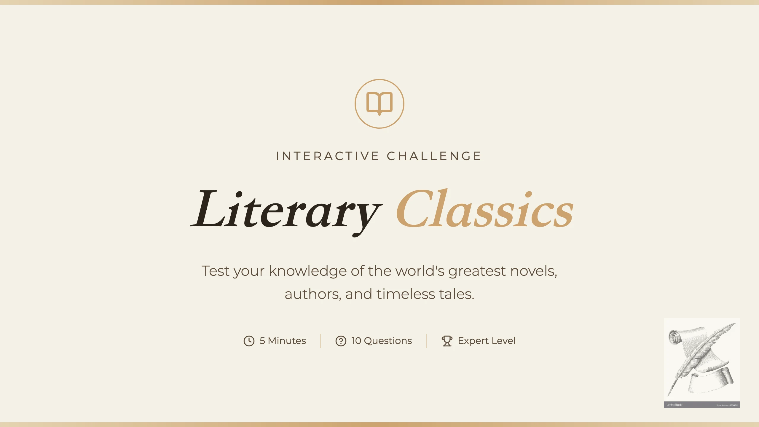 Literature Quiz: cover