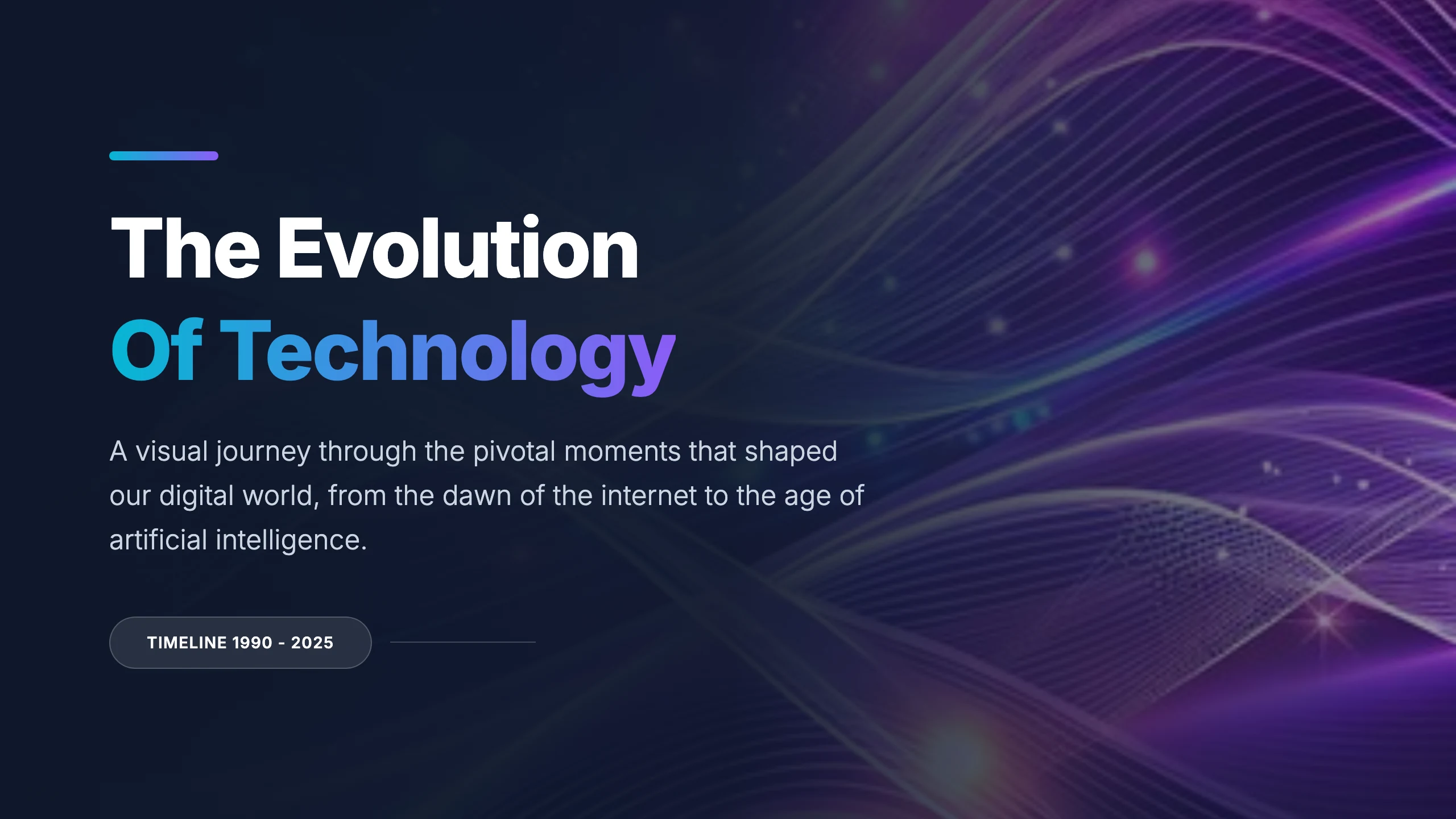 Modern Technology Timeline: cover