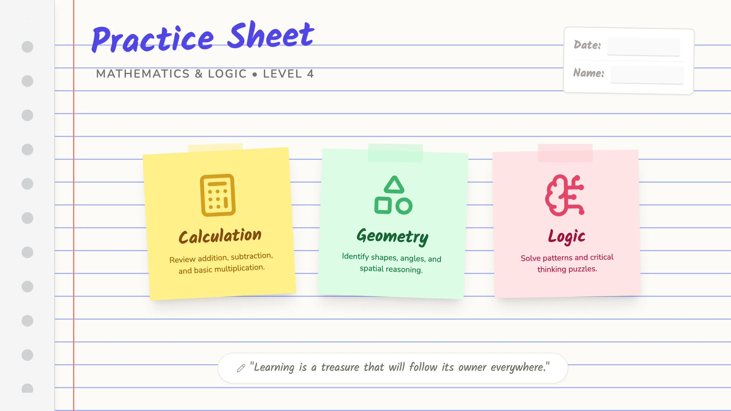 Practice Sheet: cover