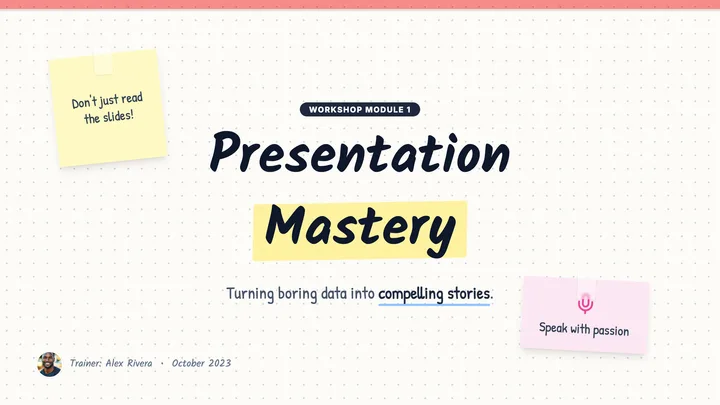 Presentation Training