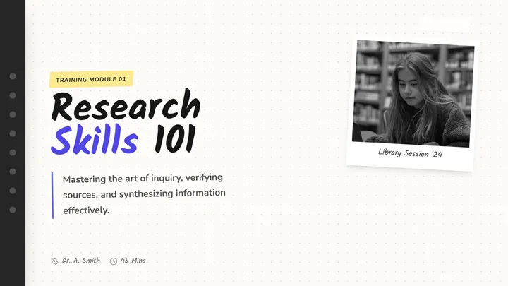 Research Skills Training