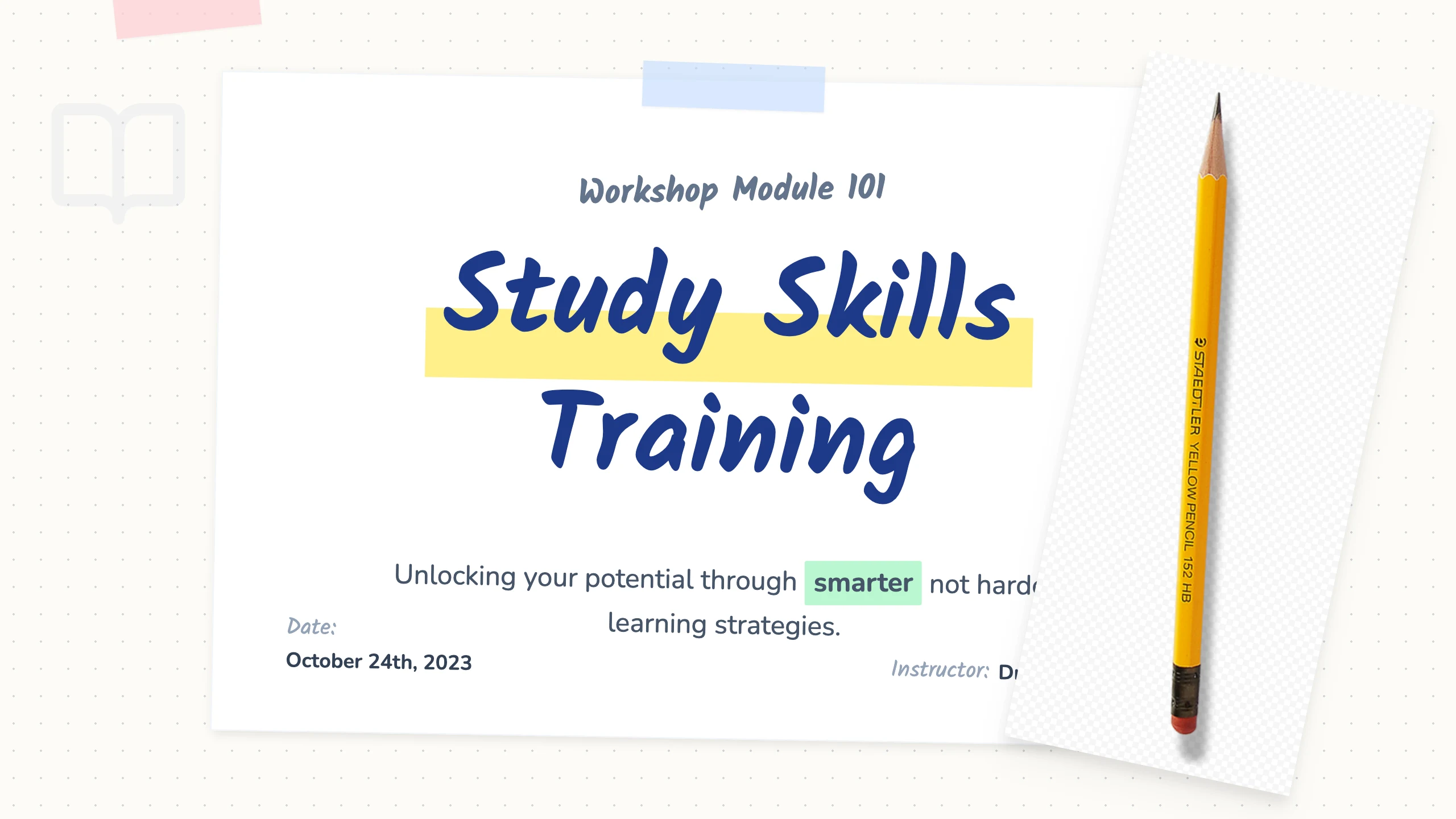 Study Skills Training: cover