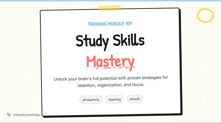 Study Skills Training