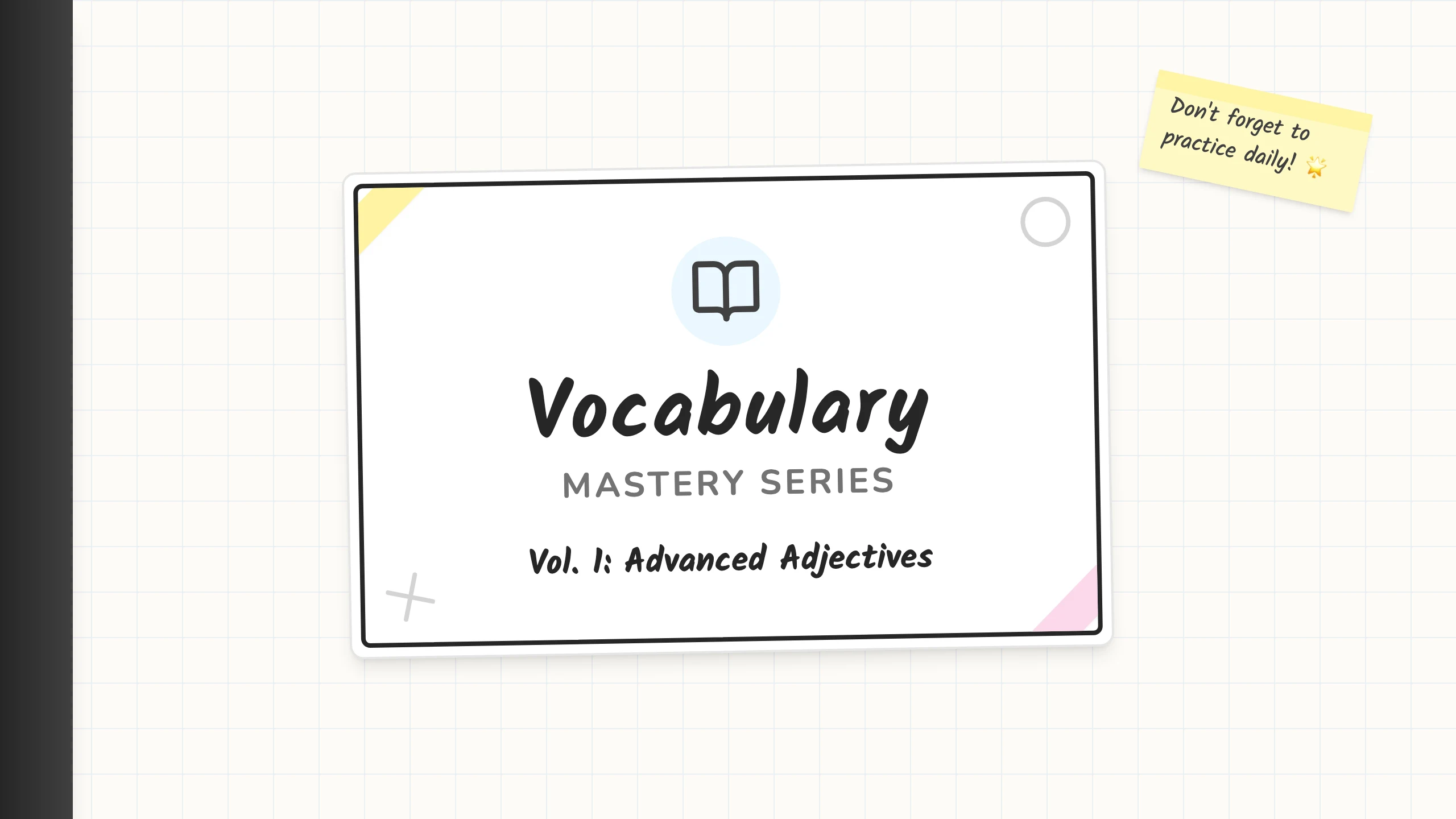 Vocabulary Cards: cover