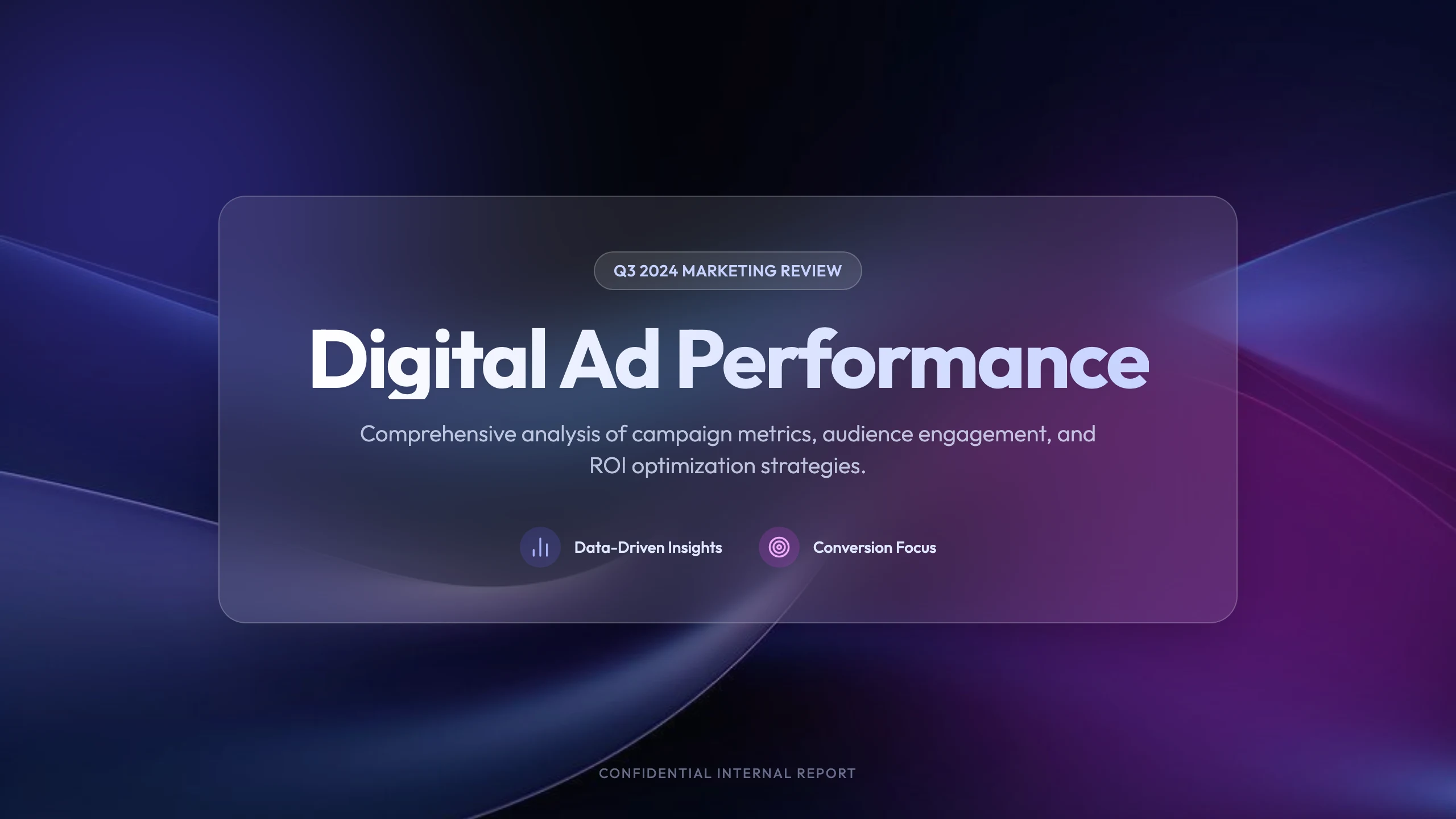 Ad Report: cover