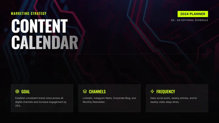 Content Calendar