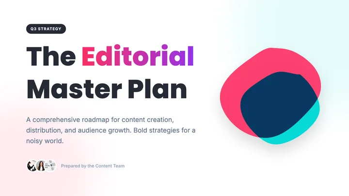 Editorial Plan