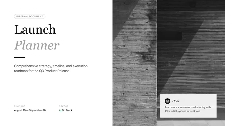 Launch Planner