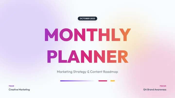 Monthly Planner