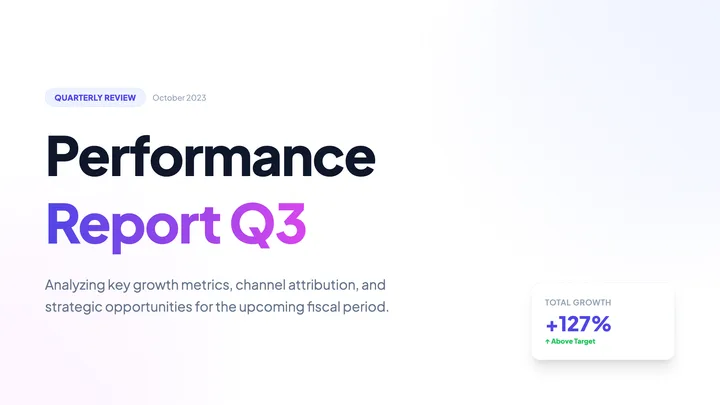 Performance Report
