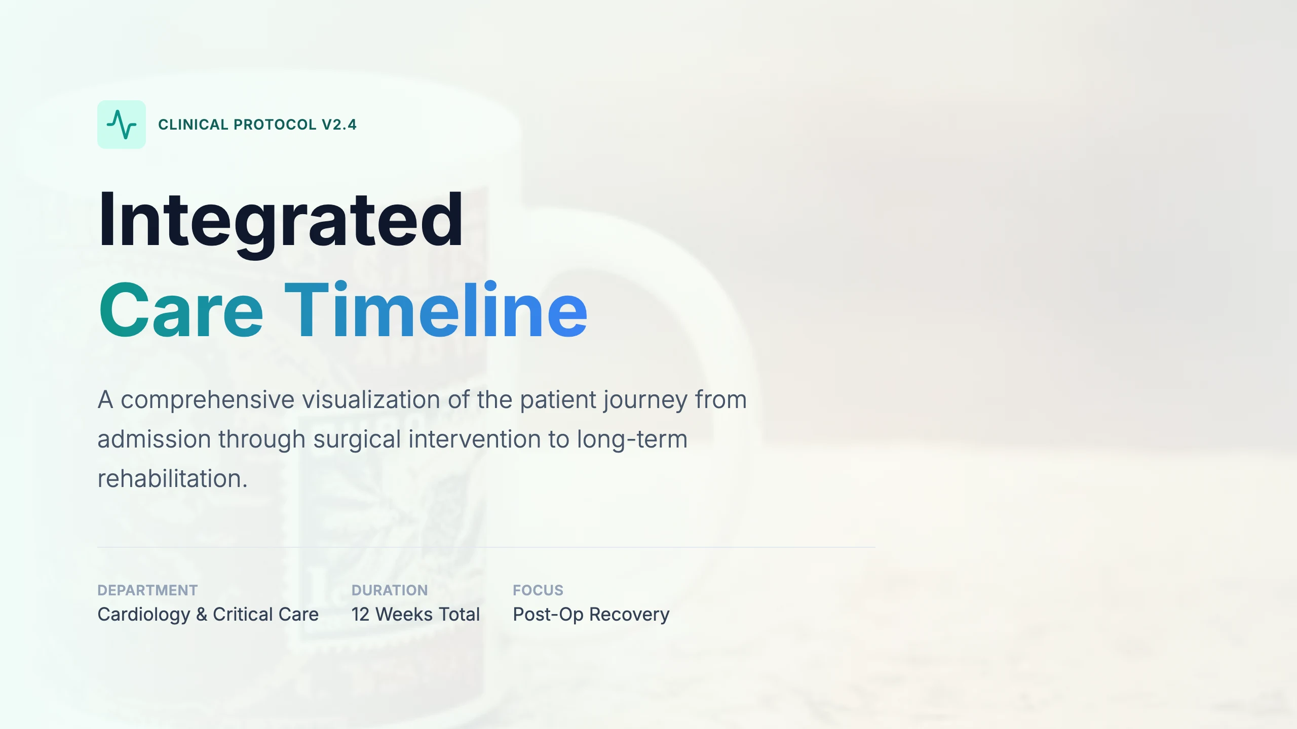 Care Timeline: cover