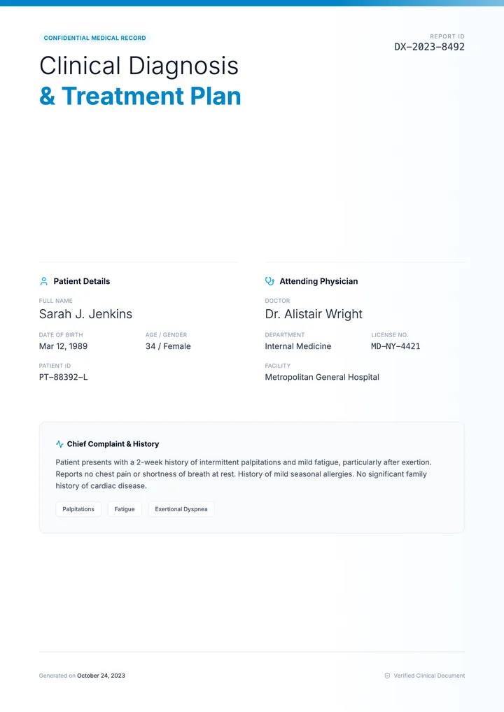 Diagnosis Report