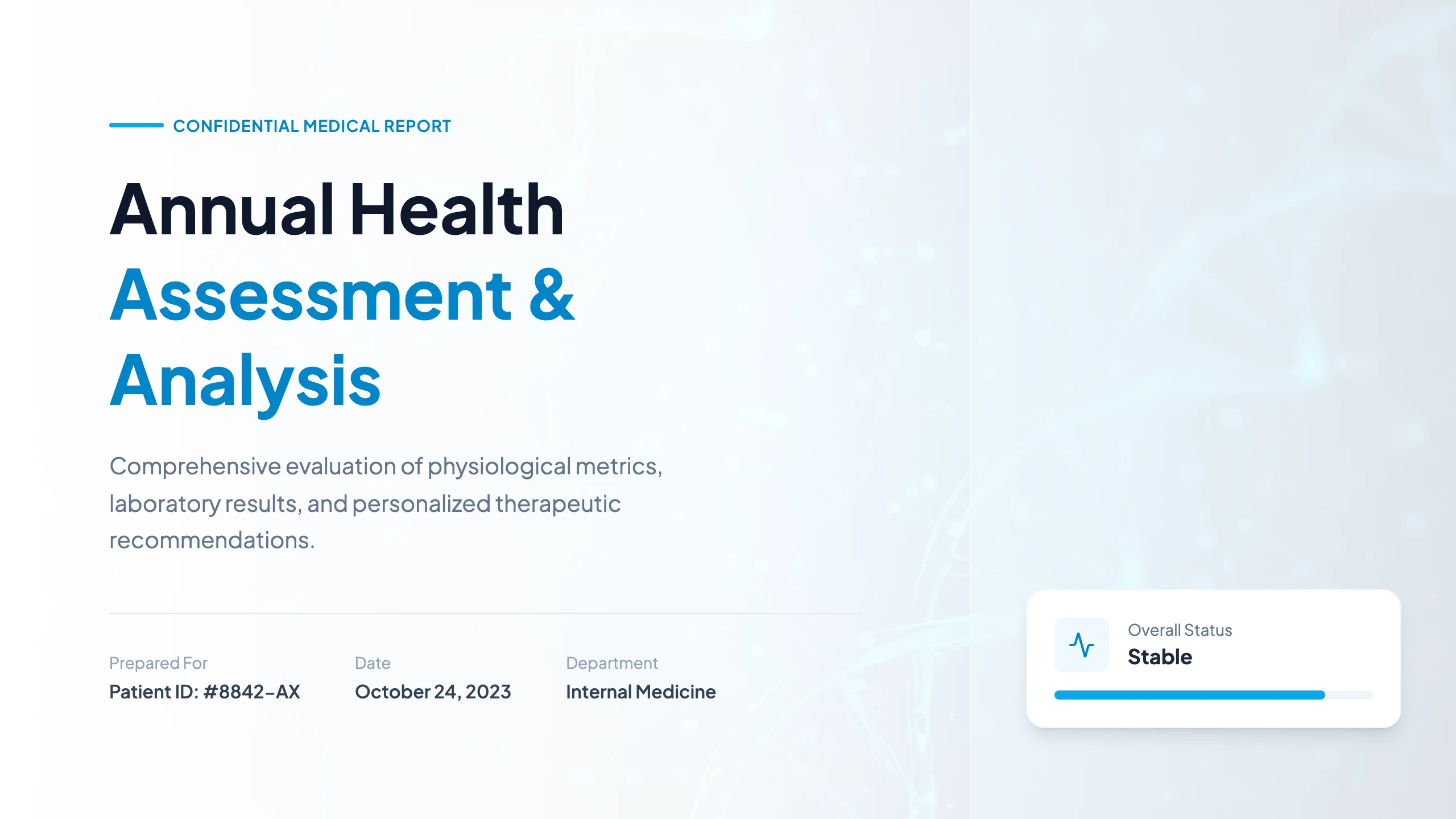 Health Report: cover