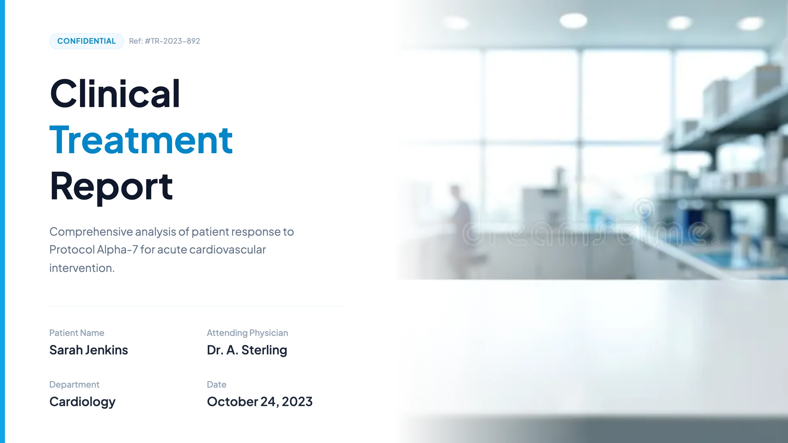 Treatment Report: cover