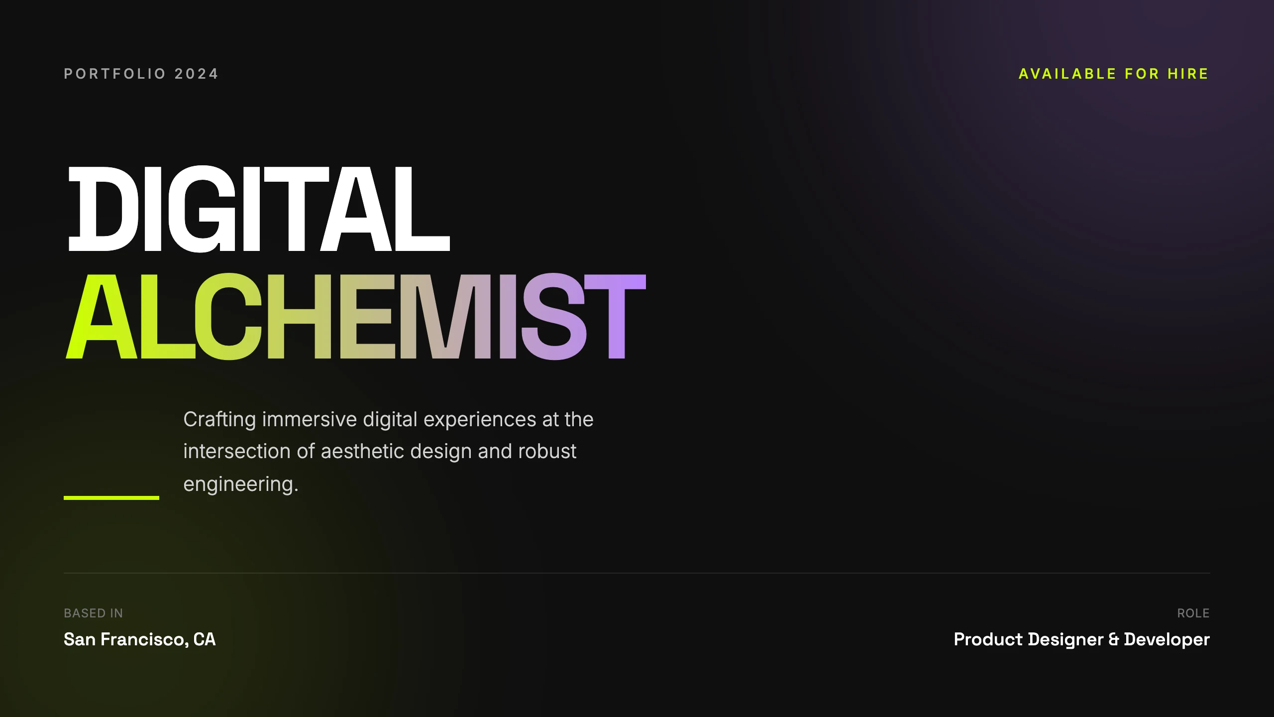 Freelancer Portfolio: cover