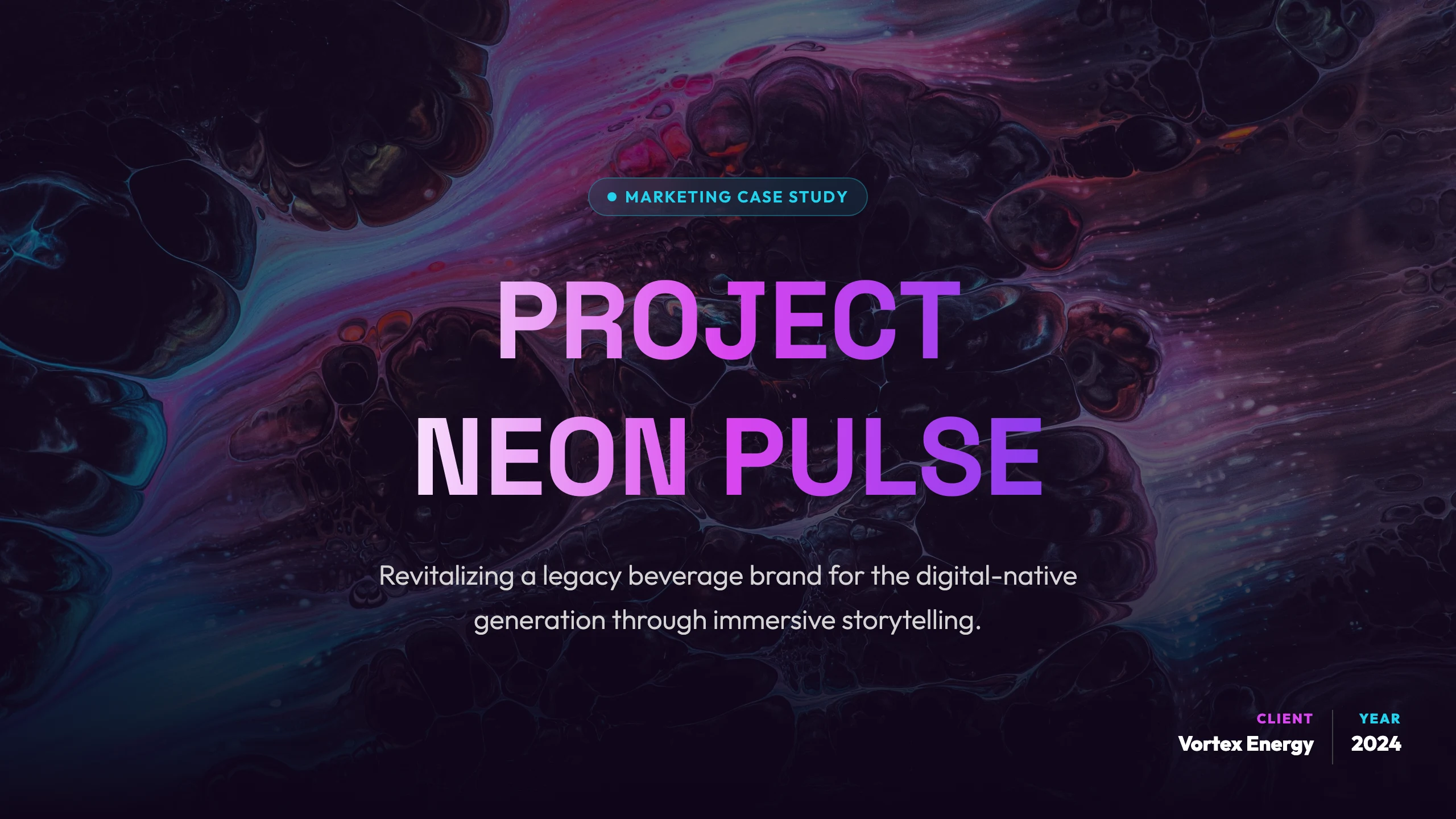 Marketing Case Study: cover