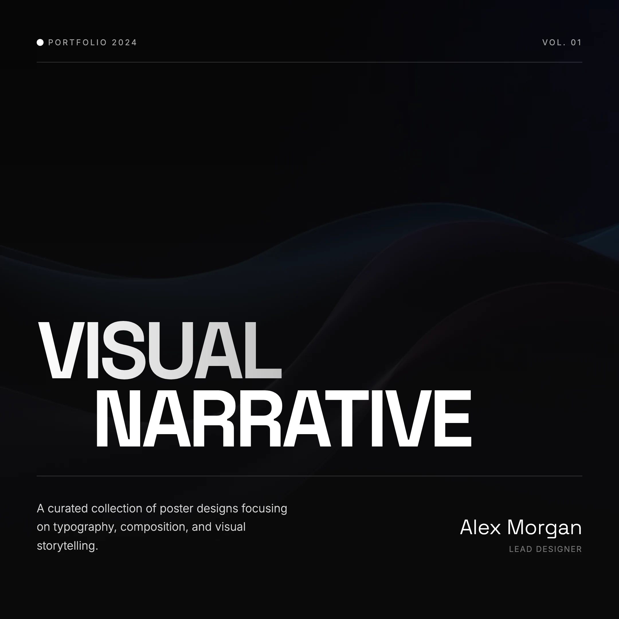 Poster Design Portfolio: cover