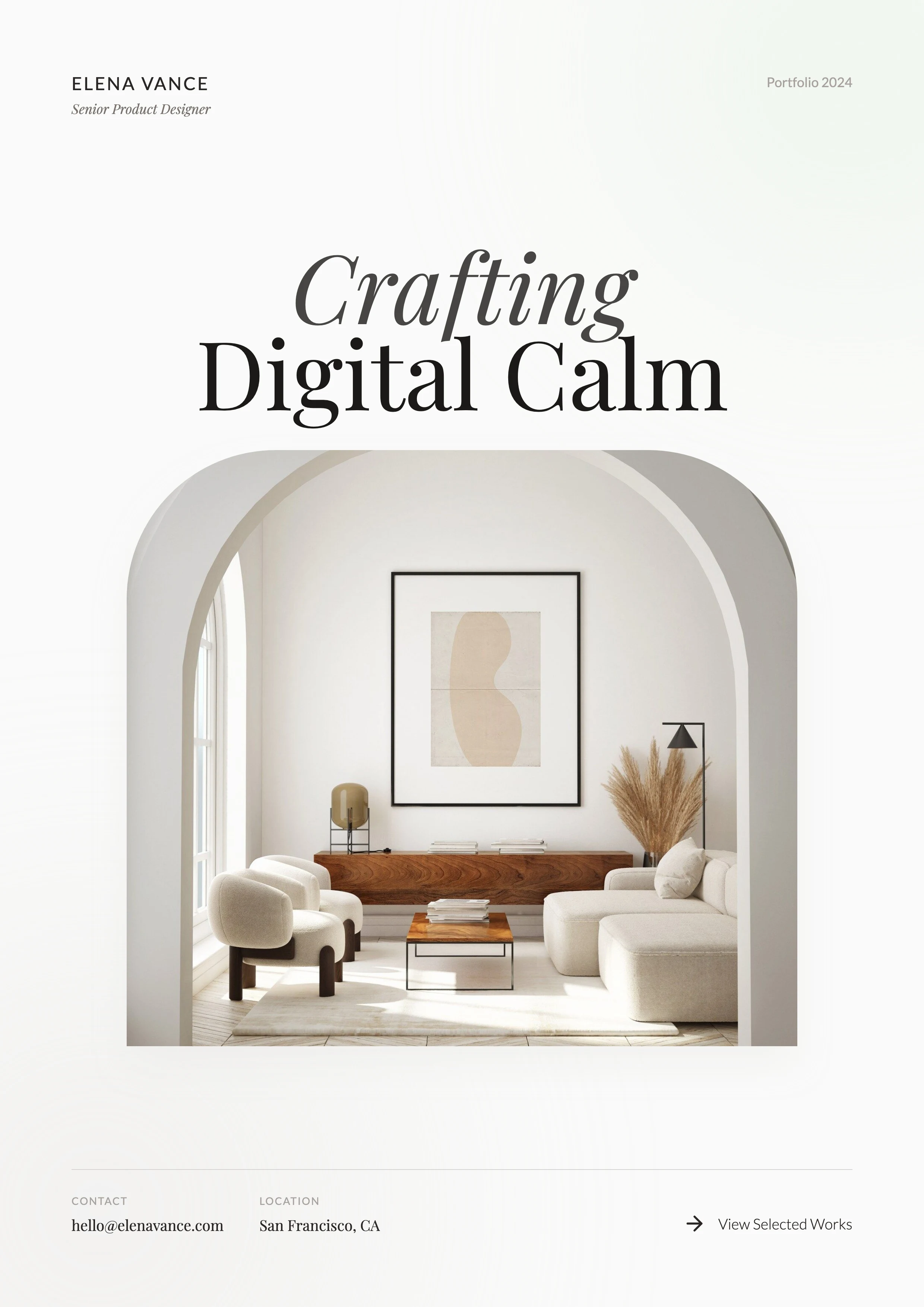 Professional Portfolio: cover