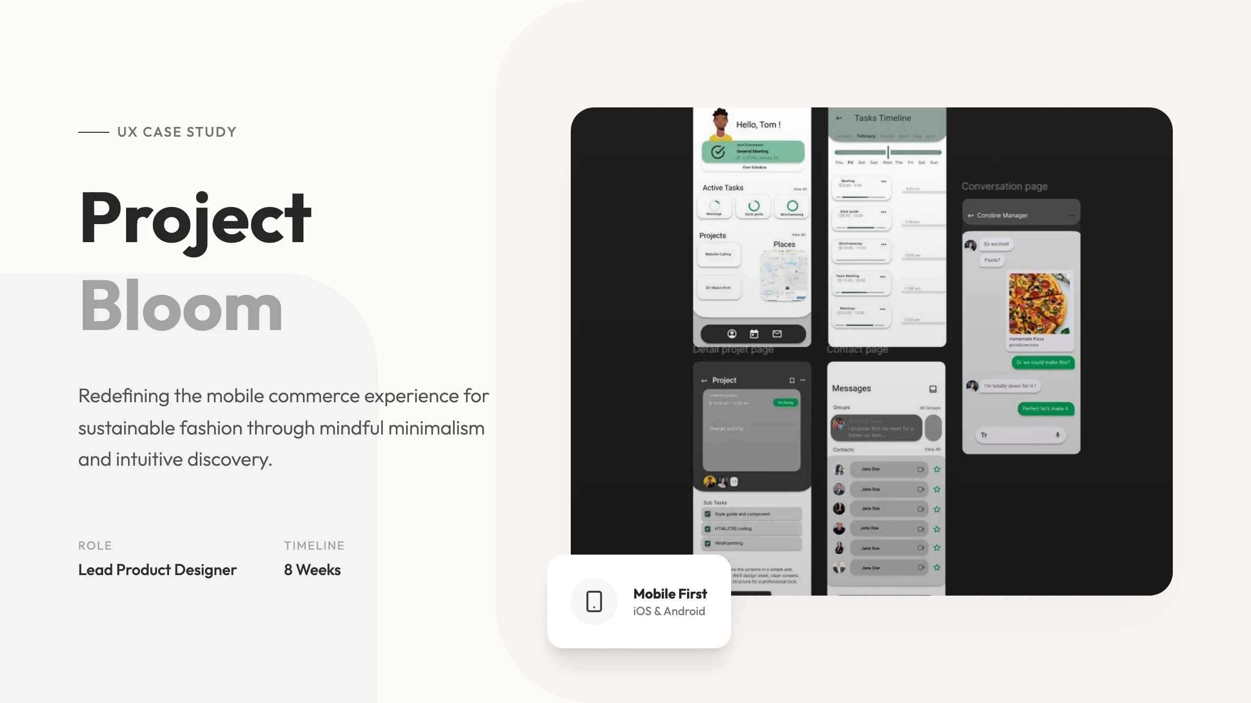 UX Case Study: cover
