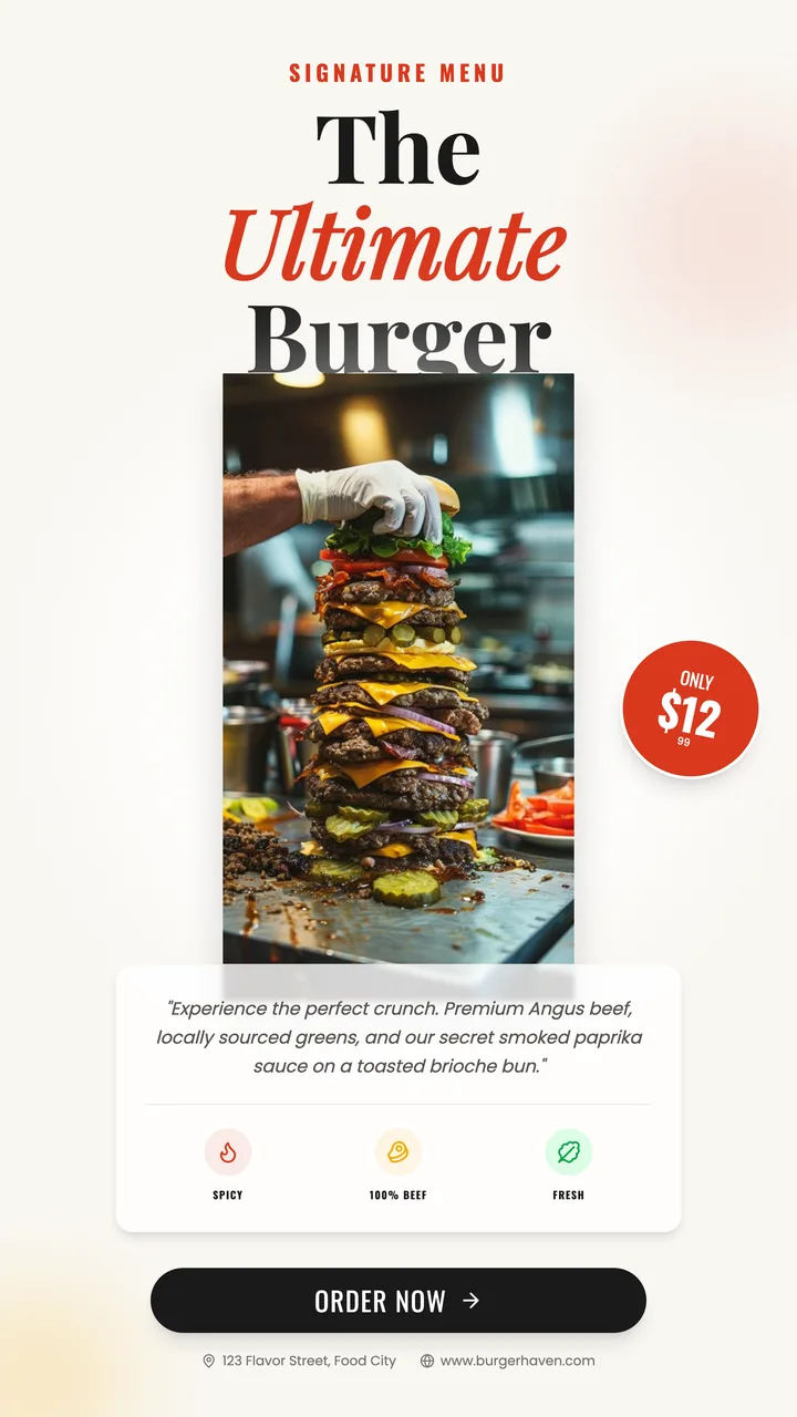 Menu Poster