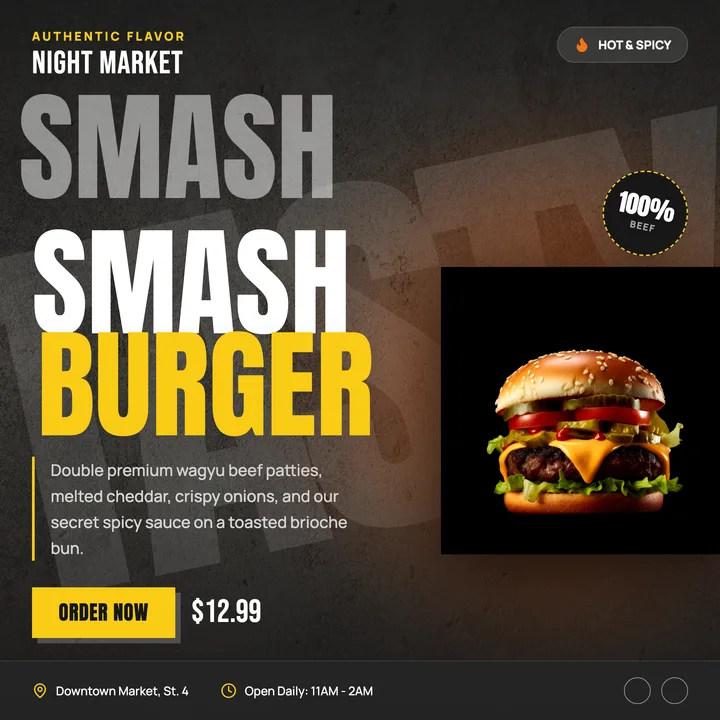 Street Food Poster