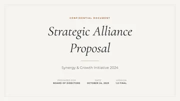 Alliance Proposal