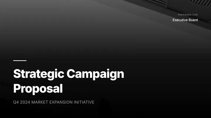 Campaign Proposal