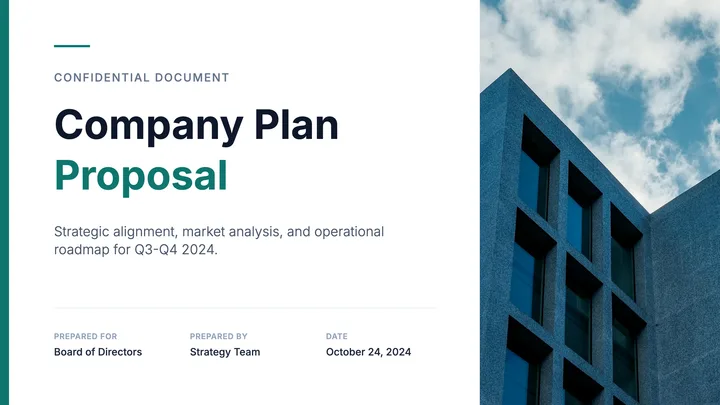 Company Plan Proposal