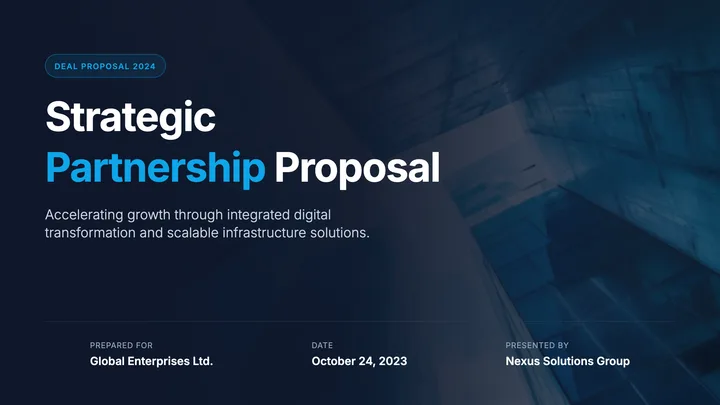 Deal Proposal