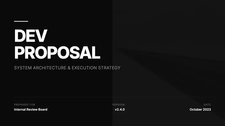 Development Proposal