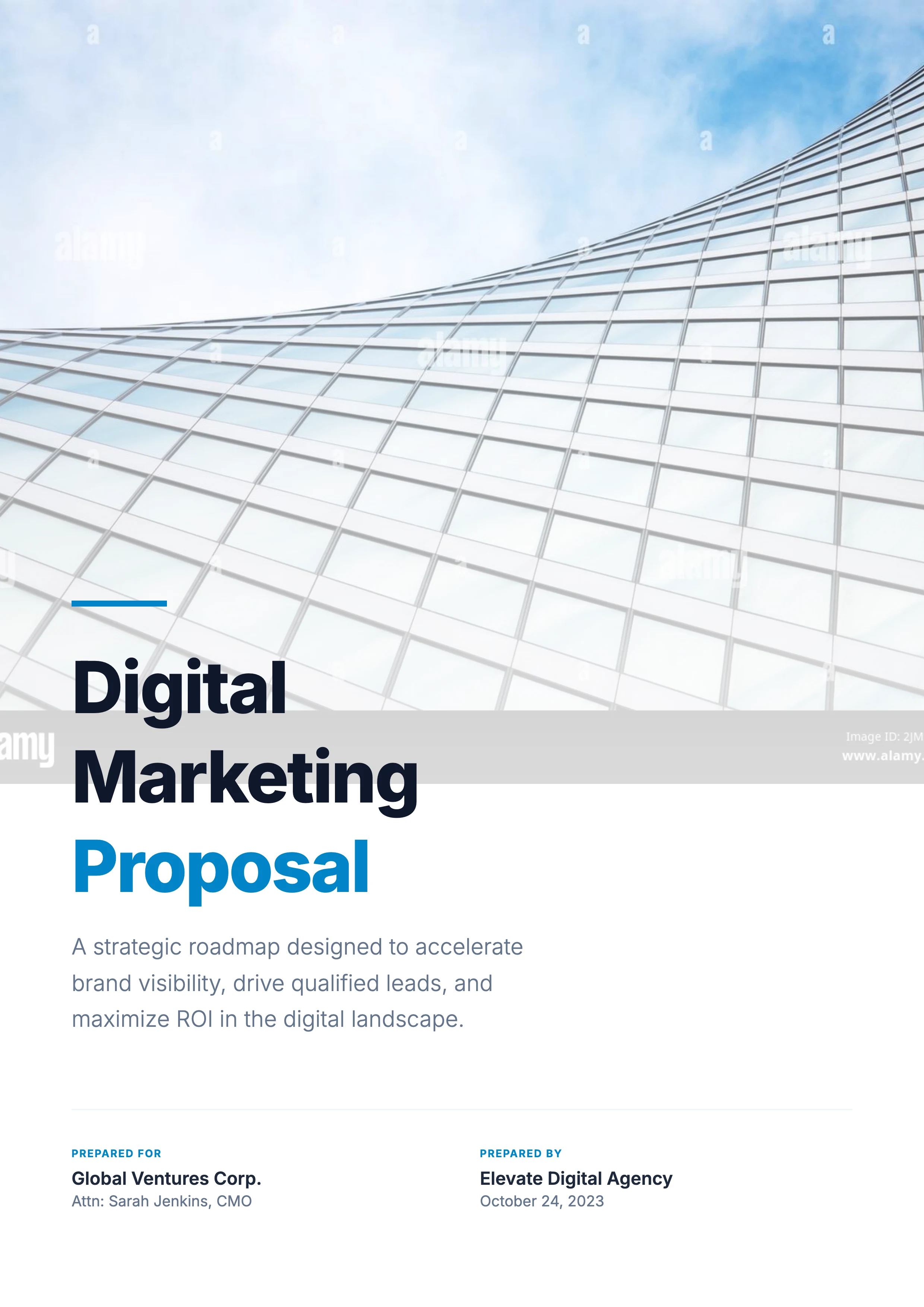 Digital Marketing Proposal: cover