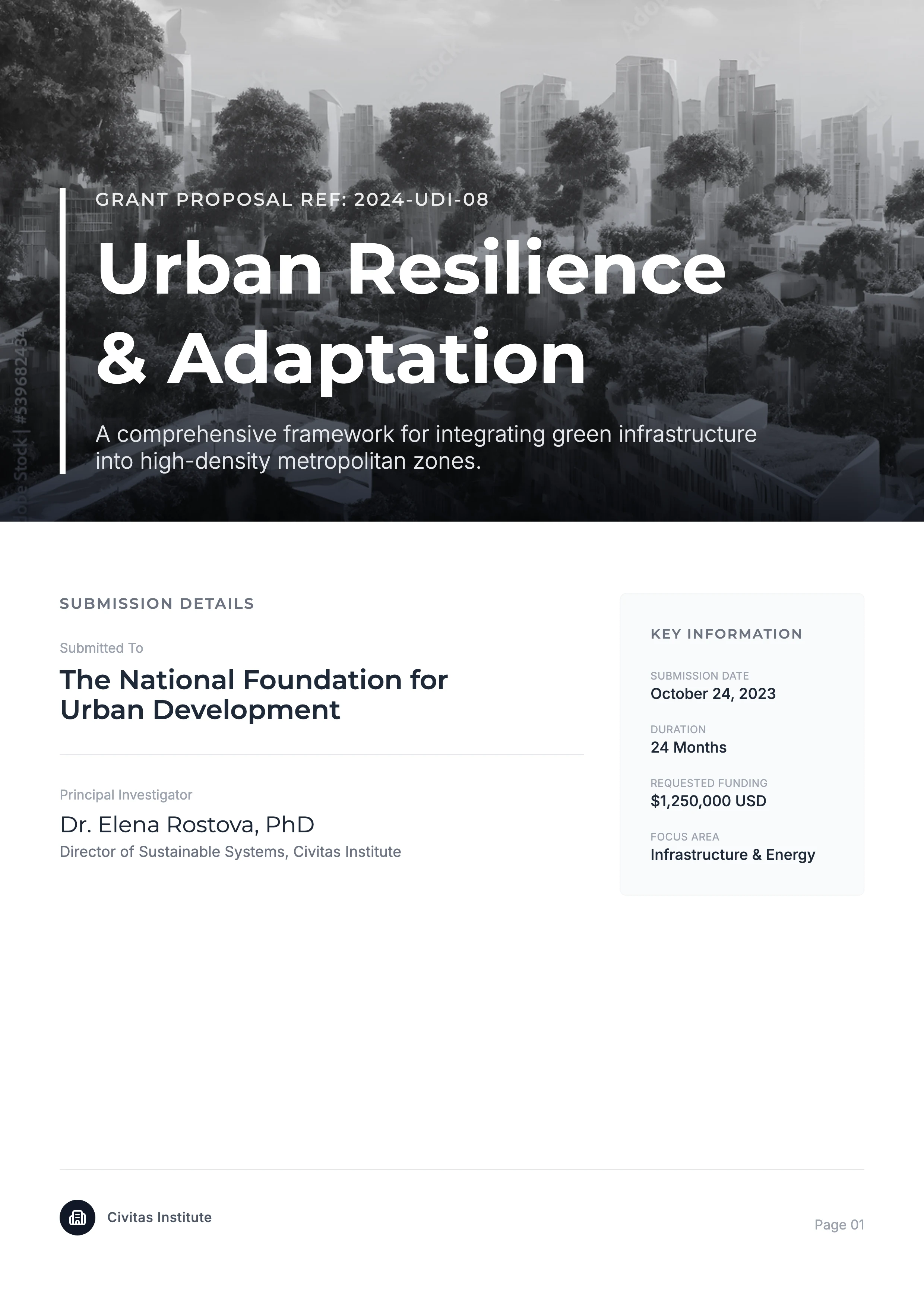 Funding Proposal: cover