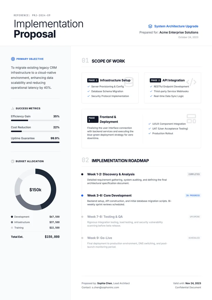 Implementation Proposal
