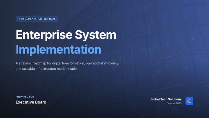 Implementation Proposal