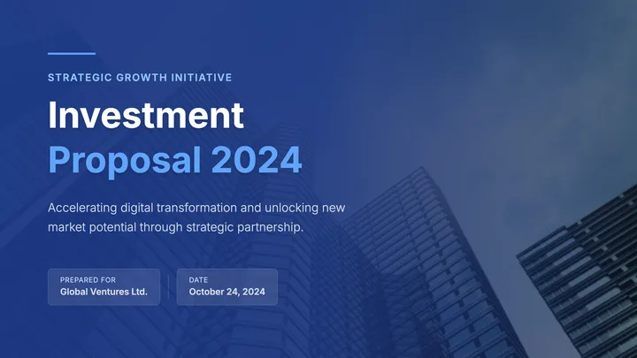 Investment Proposal