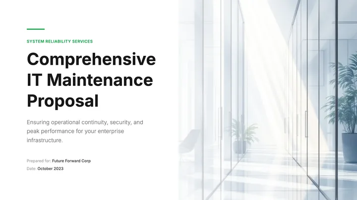 Maintenance Proposal