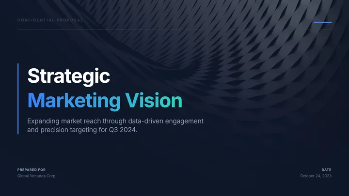 Marketing Proposal