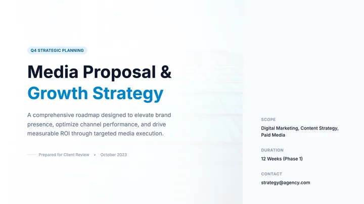 Media Proposal