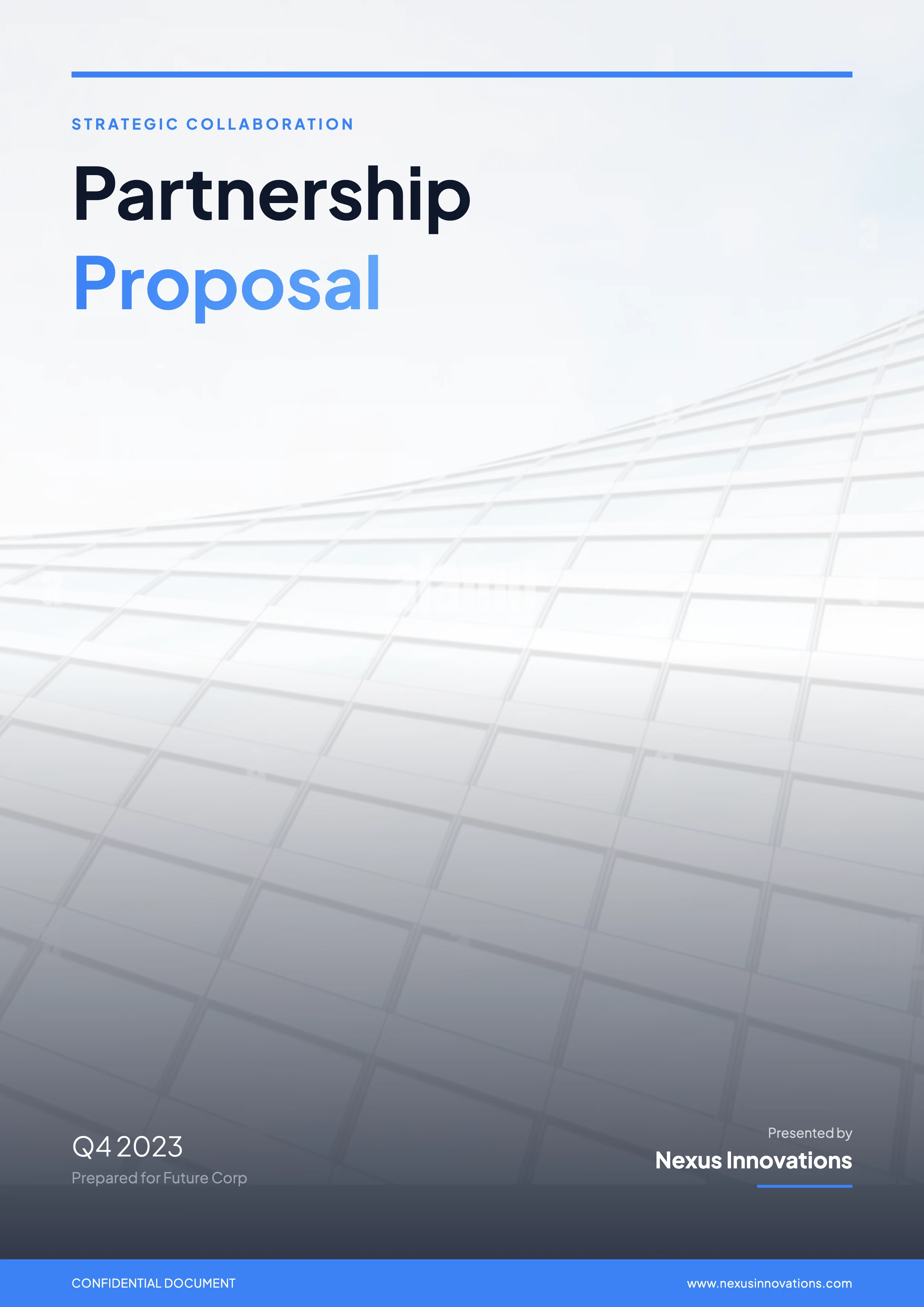 Partnership Proposal: cover