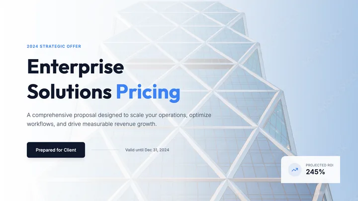 Pricing Proposal